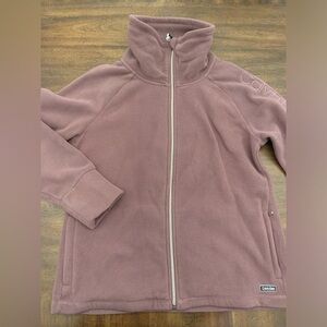 Calvin Klein Fleece Jacket Women’s XL Purple Full Zip Performance